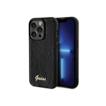 Original Original Front Panel Case GUESS GUHCP13XPSFDGSK for iPhone 13 Pro Max (Sequin Script Metal / Black)