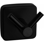 Double Double towel hook Kapitan QUATTRO 42 02 55, black matte