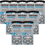 Rayovac Implant Pro Batteries for Hearing Aids 60 Units.