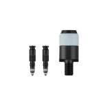 Schwalbe Clik valve core kit Black Clik valve conversion kit from Presta (SV) to Schvalbe Clik (SCV) with a Clik valve pump head