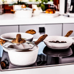 Set Set of pots and pans with coating Pfluon Cookmark&trade; Nature 11-elementowy AMBITION