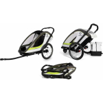 Hamax Breeze One - single 2in1 bicycle trailer for one child | White/Green