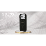 Guess Saffiano Classic Logo MagSafe kate Apple iPhone 17 Pro musta v&auml;rviga