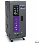 Qoltec trifaasiline pinge stabilisaator AVR MULTIPROTECTION | 10kVA | T&auml;psus &plusmn; 3% | Servojuht 3F | LCD | Expert Line