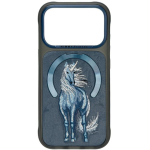 Dėklas Dėklas NIMMY case MAGNETIC FANTASY ANIMAL UNICORN MagSafe'iga &uuml;hilduv IPHONE 18 Pro Max/17 Pro Max sinine