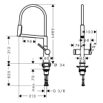 Hansgrohe Talis Select M54 PowderSpray 3je Kroom