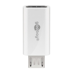 Goobay 55550 kaabli soomuutja USB Micro B USB C Valge