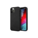 Mini Mini Morris Mini Mini MIHCP12LSLTBK iPhone 12 Pro Max 6.7 Inch Black / Black Hard Case Silicone Tone On Tone