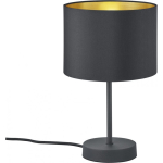 Trio Hostel table lamp E27, matt black / gold