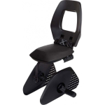 Bobike Junior One - fotelik rowerowy do 35 kg na bagagnik | Black / Dark Grey