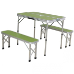 Enero Enero Camp STOLIK Tourist folding KEMPINGOWY 90x60x70CM I 2 ŁAWKI 87x23x39CM