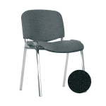 Visitor's Visitor's chair NOWY STYL ISO chrome, leather substitute, V-4, black sp.
