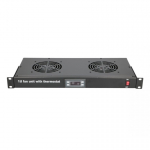 Extralink 19\" RACK MOUNT FAN PANEL (2 FANS) WITH THERMOSTAT Ventilaatoripaneel
