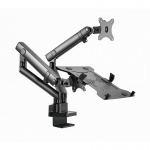 Gembird MA-DA3-02 monitori kinnitus ja alus 81,3 cm (32") Laud Must