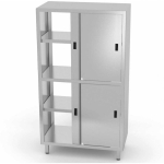 Gastronomic Gastronomic walk-in cabinet with sliding doors, screw-on, stainless steel, 80x70x180 cm - Hendi 812402