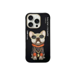 Nimmy Apple iPhone 16 Pro Max 6.9" phone case black Glasses Cool Dog