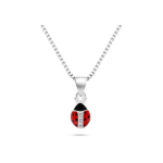 Brilio Brilio Silver Brilio Silver Decent Silver Necklace Ladybug NCL150W
