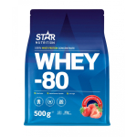 Star Star Nutrition Whey-80 maasika proteiinijauhe, 500 g
