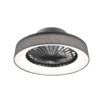 Trio Farsund LED fan light 47 cm, 30 W, gray