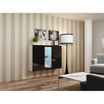 Cama Cama puhvetkapp VIGO 90/120/38 valge / must l&auml;ikiv