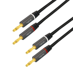 LogiLink CA1210 audiokaabel 3 m 2 x Banana Must