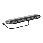 Belkin INC014BTSGY s&uuml;learvuti dokk ja pordireplikaator Juhtmega &uuml;hendatud USB 3.2 Gen 2 (3.1 Gen 2) Type-C Must, Hall