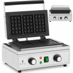 Royal Royal Catering Waffle rectangular na 3 gofry Belgian TEFLON 1500 W