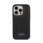 Audi Synthetic Leather MagSafe iPhone 15 Pro Max 6.7" czarny|bla