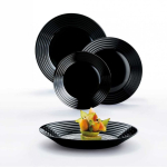 Serwis Serwis obiadowy dla 6 osob Harena 19-elementowy black LUMINARC (salaterka 27 cm)
