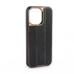 Apple Apple iPhone 15 Leather Case Customized Black