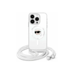 Case Case Karl Lagerfeld KLHMP16LHCKHNT iPhone 16 Pro 6.3" hardcase transparent Crossbody IML Karl Head Magsafe