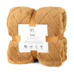 Eurofirany Blanket bedspread 170x210 Caro honey with microfiber D91