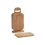 Bamboo Bamboo 6 cutting boards + stand, bamboo wood, ZELLER