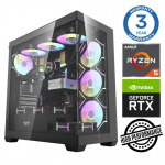 INTOP Ryzen 5 7500F 32GB DDR5 1TB SSD M.2 NVME+2TB RTX5060Ti 8GB no-OS