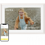 Aura Frames AF905 fotoraam Carver mat - kiviga koos valge matiga 25,4 cm (10") digitaalne piltide raam