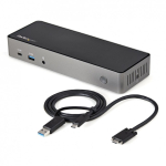 StarTech.com DK31C3HDPDUE s&uuml;learvuti dokk ja pordireplikaator Juhtmega &uuml;hendatud USB 3.2 Gen 2 (3.1 Gen 2) Type-C Must, Hall