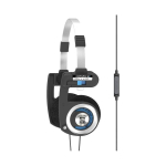 Koss Headphone PORTA PRO MIC/REMOT with headband/On-ear, 3.5mm (1/8 inch), Microphone, Black/Silver,