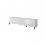 Cama ABETO RTV200 BI telerilaud ja meelelahutuskeskus 4 riiulid