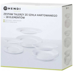 Set Set of tempered glass panels, 18 pcs. - Hendy 795224