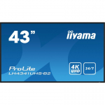 iiyama LH4341UHS-B2 infoekraan 108 cm (42.5") LCD 500 cd/m&sup2; 4K Ultra HD Sisseehitatud protsessor Android 8.0 18/7