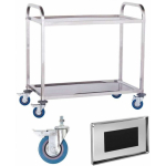 Royal Royal Catering Waiter's trolley with 2 shelves, stainless steel