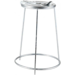 MEVA Metal feeding stand for garbage bags with an iron cover 120l
