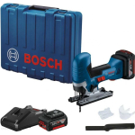 Cordless Cordless jigsaw Bosch GST 185-LI 18 V 2x4.0 Ah battery.
