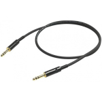 PROEL 6.3mm stereo male - 6.3mm stereo male, 10m, black