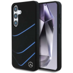 Case Case Mercedes Silicone Contrasted Curves MagSafe for Samsung Galaxy S25 black