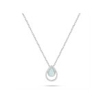 Brilio Brilio Silver Silver necklace with white synthetic opal NCL190W