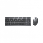 DELL KM7120W klaviatuur Hiir kaasa arvatud Kontor RF juhtmeta &uuml;hendus + Bluetooth QWERTZ T&scaron;ehhi, Slovakkia Hall, Titaanium