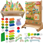 MASTERKIDZ Set Construction Blocks Ball Run STEM 359 pcs.