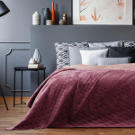 Lovatiesė Lovatiesė LAILA v&auml;rv claret stiilis glamour materjalit&uuml;&uuml;p - tekstil aksel, pol&uuml;ester 260x280 AmeliaHome