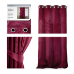&Ouml;&ouml;riie &Ouml;&ouml;riie r&otilde;ngastega AmeliaHome VELVET 140X270 cm, 1 tk, v&auml;rv: veinipunane